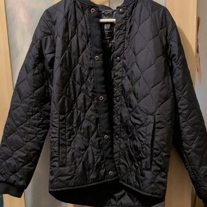 GAP Dark Quilted Bomber Jacket
